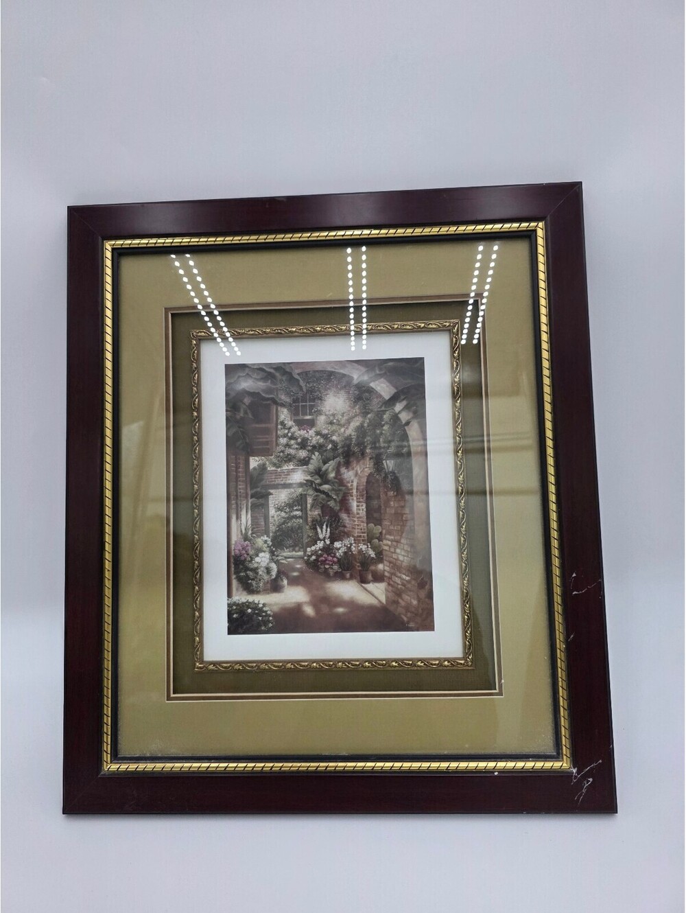 Framed Floral Archway Print Wall Art